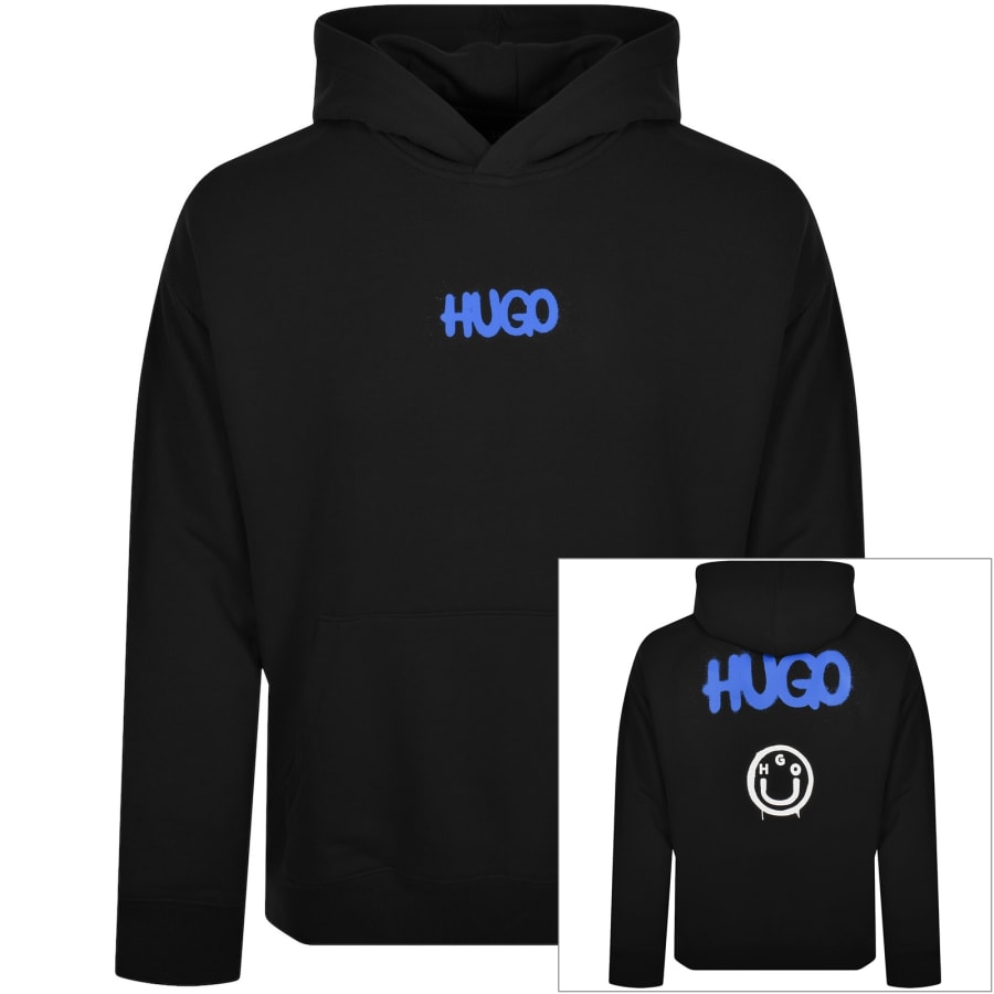 Hugo black hoodie online